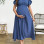 Maternity Solid Color Square Neck Casual