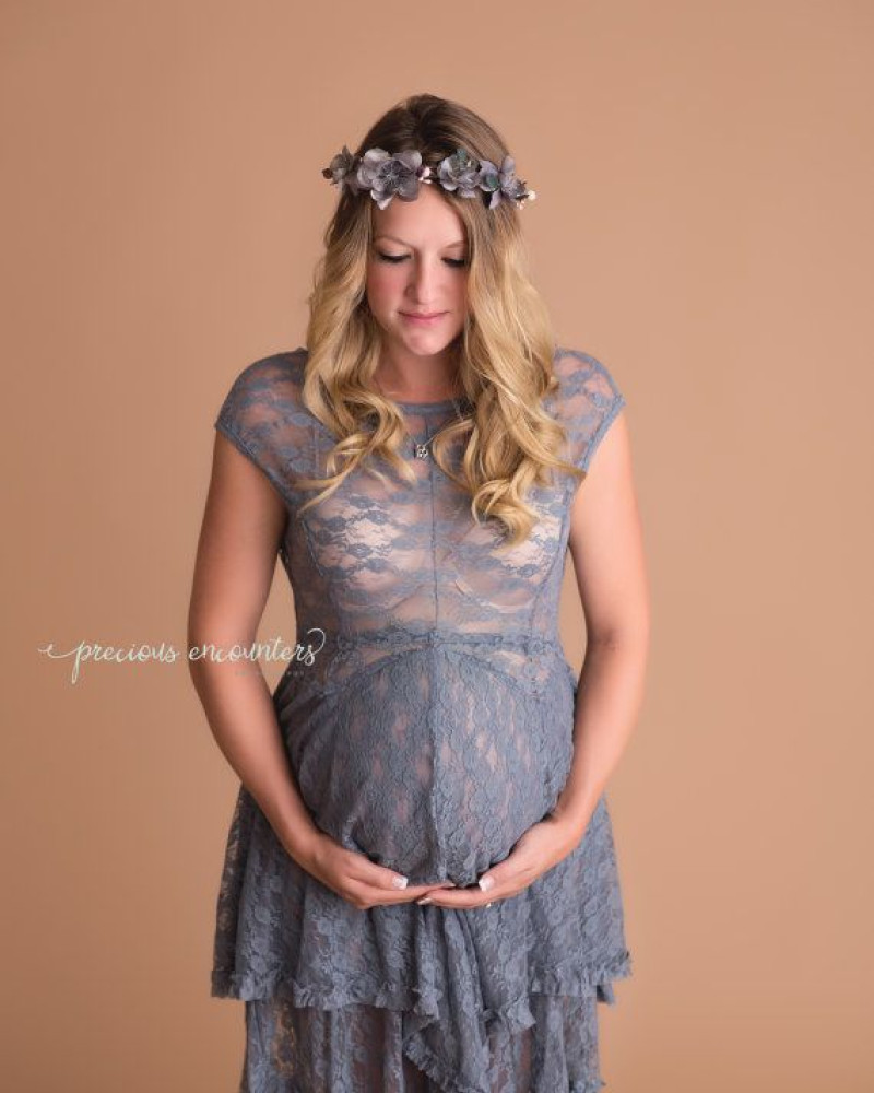 MATERNITY DRESS for photo shoot lace